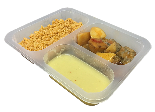 Hazır Yemek Kabı 3 Bölmeli Hazır Yemek Kabı 3 Bölmeli